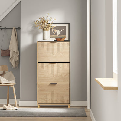 SoBuy Schuhschrank Schmal Holz 24cm breit FSR213-N