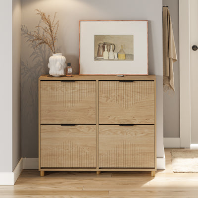 SoBuy schuhschrank schmal 24cm breit Farbe Holz Maße 100x24x83cm FSR214-N