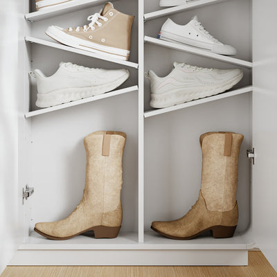 SoBuy Schuhschrank Schmal – 15 cm Tief, mit Steckdose für Flur FSR229-E-WN