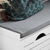 Vorverkauf | SoBuy | Schuhkipper | Schuhbank mit Schuhfach | Landhausstil Weiß | FSR62-W