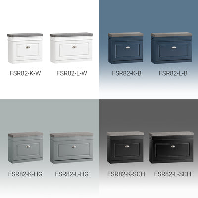 SoBuy | Schuhkipper | Schuhbank | Sitzbank | Schuhkommode | Schuhschrank Blau | FSR82-K-B