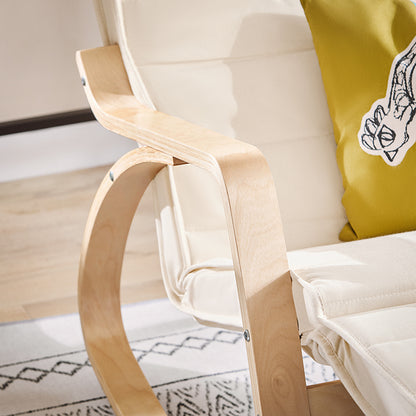 SoBuy | Schaukelstuhl | Stillstuhl  | Schwingsessel | Weiß | FST16-W