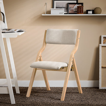 SoBuy | Set mit 2 Klappstühlen aus Holz | Küchenstuhl l Schreibtischstuhl Kinder | Hellgrau | FST40-HGx2