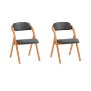 SoBuy 2er Set Klappstuhl Gepolstert | Ergonomische Esszimmerstühle Klappbar | FST92-SGx2