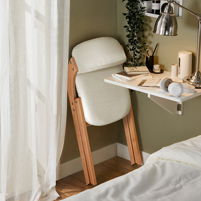 SoBuy | 2er Set Klappstuhl | Küchenstuh l Schreibtischstuhl | Weiß | FST92-Wx2