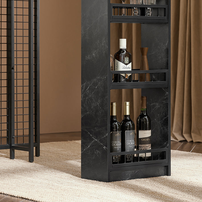 SoBuy | Bartisch | Esstisch | Küchentisch | Balkontisch | Schwarz | FWT100-SCH