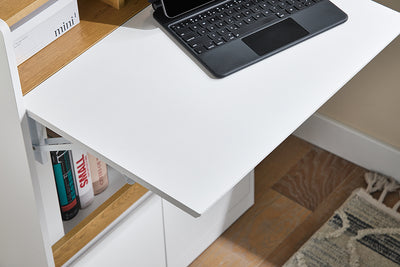 Vorverkauf | SoBuy | Schreibtisch klappbar | Klapptisch Arbeitstisch | Bürotisch für Homeoffice | Laptoptisch | FWT109-WN