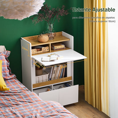 Vorverkauf | SoBuy | Schreibtisch klappbar | Klapptisch Arbeitstisch | Bürotisch für Homeoffice | Laptoptisch | FWT109-WN