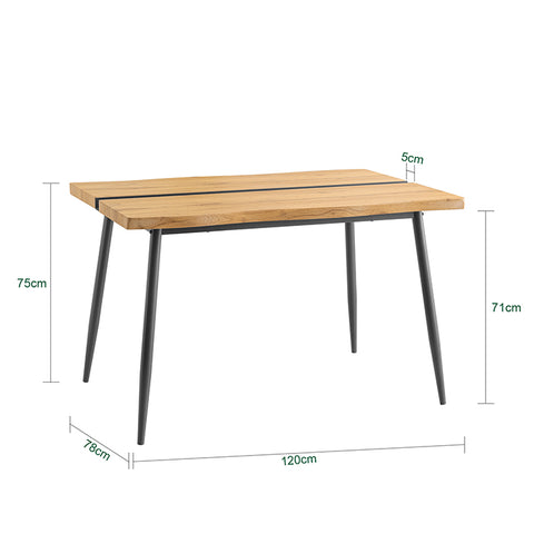 SoBuy | Esstisch | Küchentisch | Esszimmertisch für 4 Personen | Schreibtisch | FWT110-N