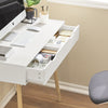 SoBuy | Schreibtisch Weiß | mit Schubladen | Kinderschreibtisch | FWT40-WN