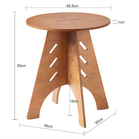 SoBuy | Beistelltisch mit Zapfenverbindungen | Kaffeetisch | Couchtisch | Braun | HFBT01-BR