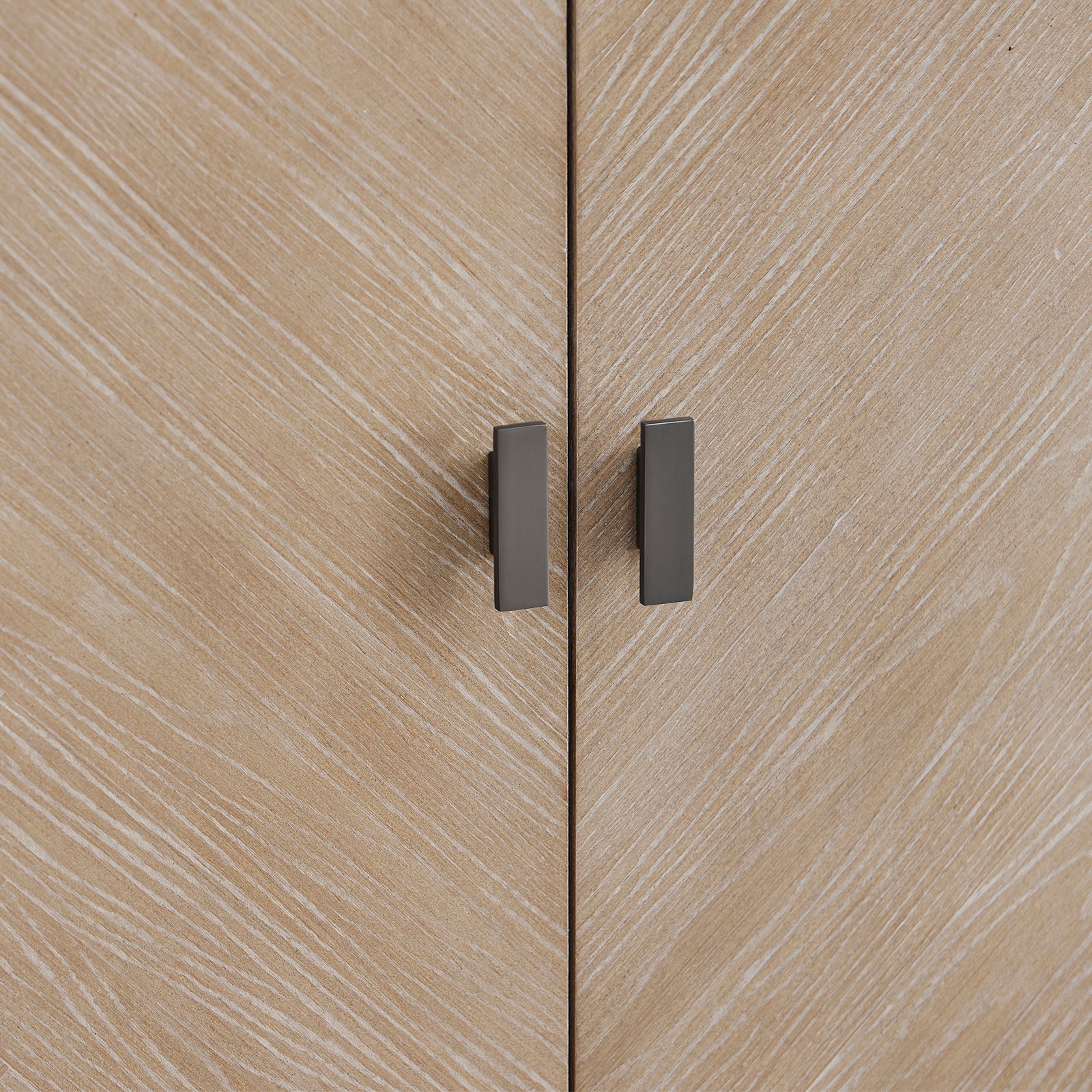 SoBuy | Sideboard Kommode Küchenschrank | 3 Schubladen & 3 Türen | vormontiert & stabil | Gummibaumholz | HFSB05-N