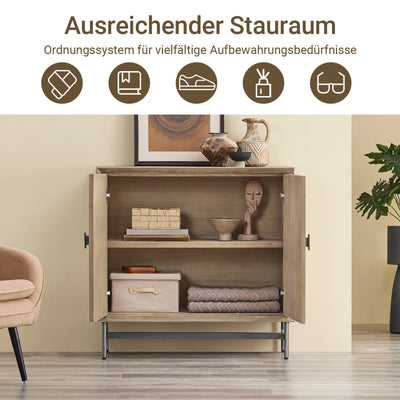 SoBuy Sideboard Flurschrank Küchenschrank Aufbewahrungsschrank TV-Schrank HFSB02-SCH –