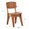 SoBuy | Stuhl mit Zapfenverbindungen | Küchenstuhl | Schreibtischstuhl | Bürostuhl mit Rücklehne | Braun | HFST01-BR