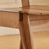 SoBuy | Stuhl mit Zapfenverbindungen | Küchenstuhl | Schreibtischstuhl | Bürostuhl mit Rücklehne | Braun | HFST01-BR
