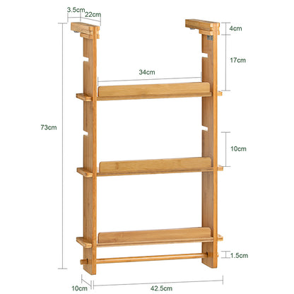 SoBuy | Hängeregal für Kühlschrank | Bambus | KCR03-N