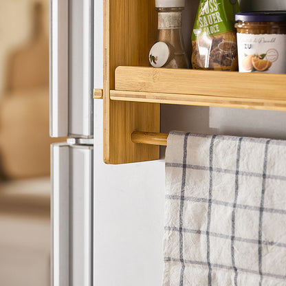 SoBuy | Hängeregal für Kühlschrank | Bambus | KCR03-N
