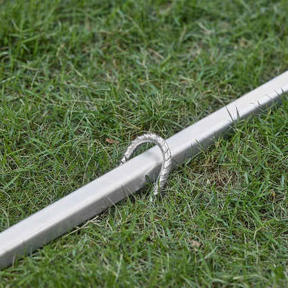 SoBuy | Foliengerätehaus | Gerätehaus | Gartenschuppen Garagenzelt Grau | KLS11-DG