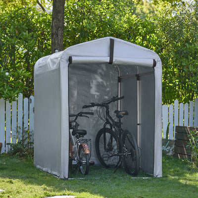 SoBuy | Fahrradgarage wetterfest für 1-2 Fahrräder | 120x163x176cm | KLS11-K