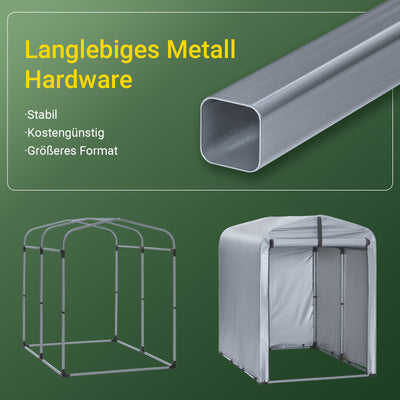SoBuy | Fahrradgarage wetterfest für 1-2 Fahrräder | 120x163x176cm | KLS11-K