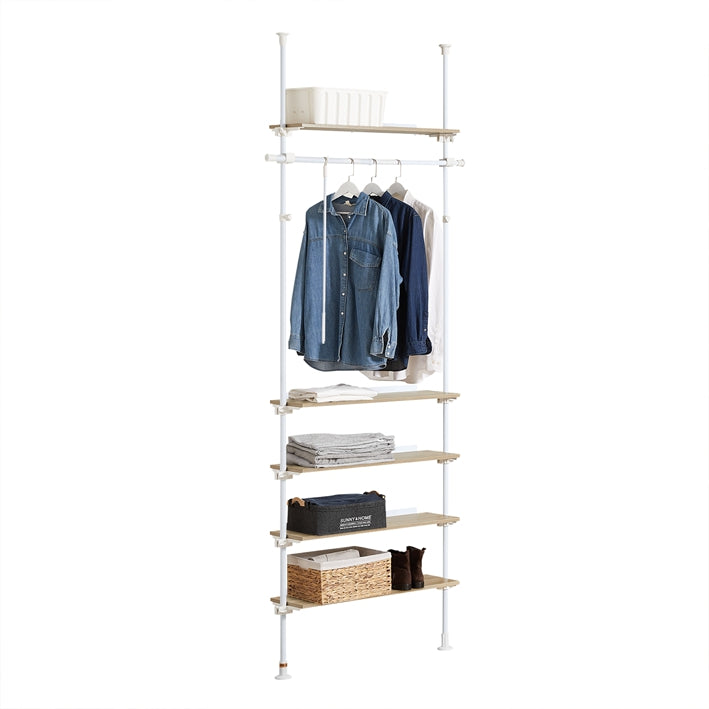 SoBuy | Teleskopstange Kleiderständer | Verstellbares Garderobenständer | KLS15-WN