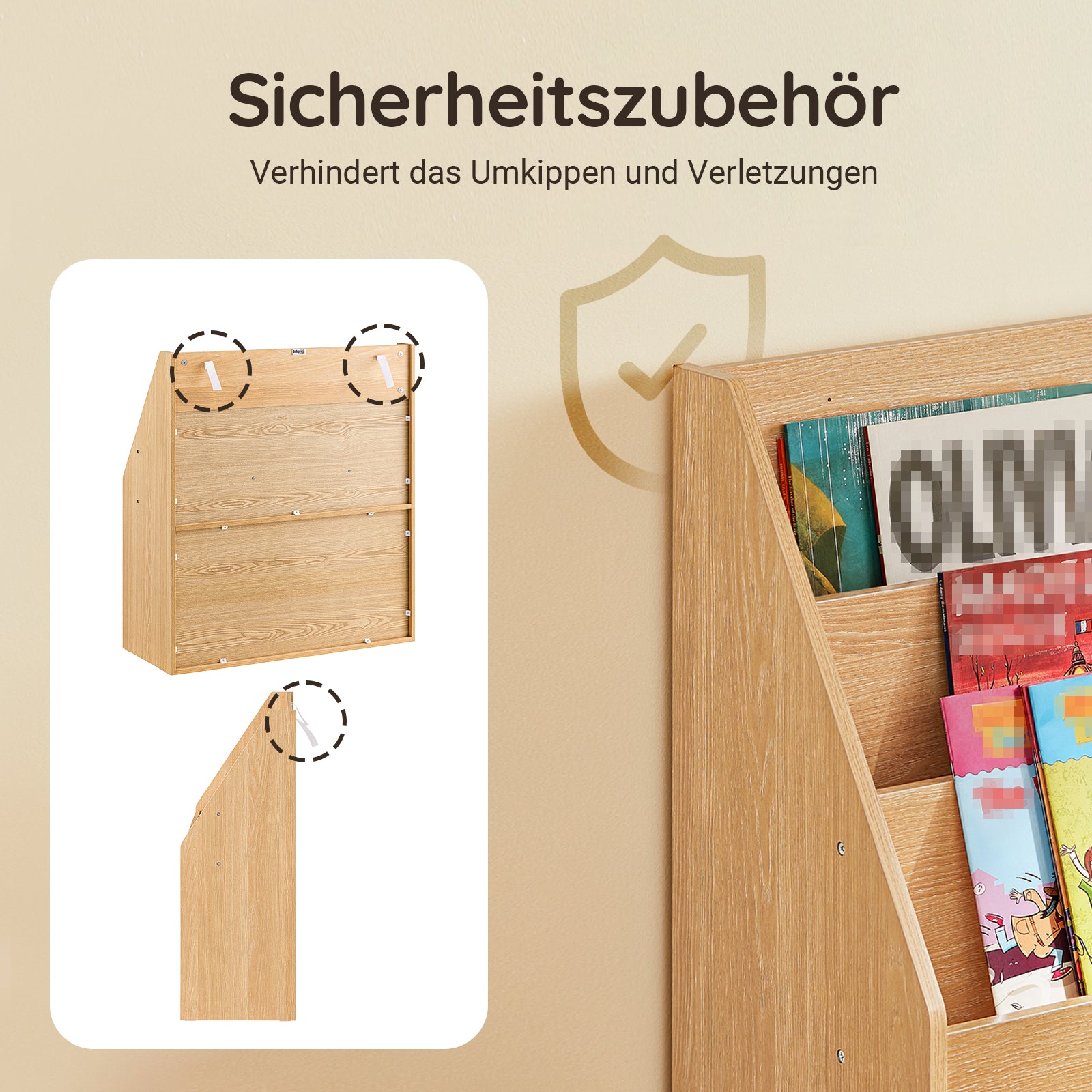 Vorverkauf | SoBuy | Kinderregal | Zeitungsständer | Aufbewahrungsregal | für Kinder | KMB01-N