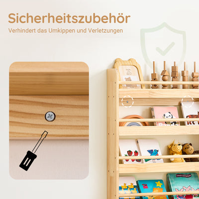 SoBuy Bücherregal Kinder Wandregal Kinderzimmer KMB08-K-N