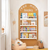 SoBuy | Kinder Bücherregal | Wandregal für Kinder | mit 4 Ablagen | KMB08-W