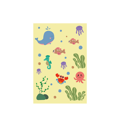 SoBuy | Kindertisch und Stuhl | Set mit Aufklebern DIY Kinder Maltisch | Rosa-Weiß | KMB116-P