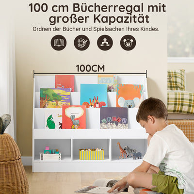 SoBuy | Kinderregal | mit 3 Ablagefächern