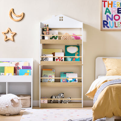 SoBuy Bücherregal Kinder Kinderregal Spielzeug Aufbewahrungsregal