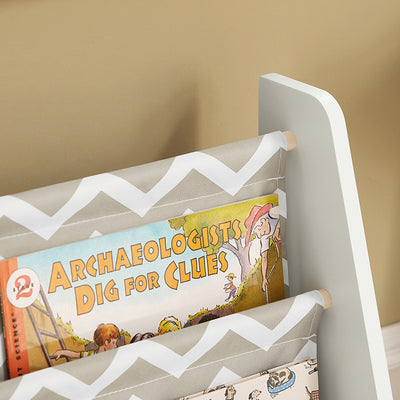SoBuy | Kinderbücherregal | Zeitungsständer | Aufbewahrungsregal für Kinder | KMB50-HG