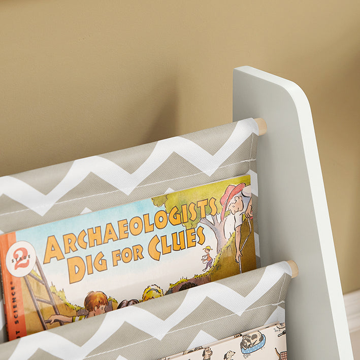 SoBuy | Kinderbücherregal | Zeitungsständer | Aufbewahrungsregal für Kinder | KMB50-HG