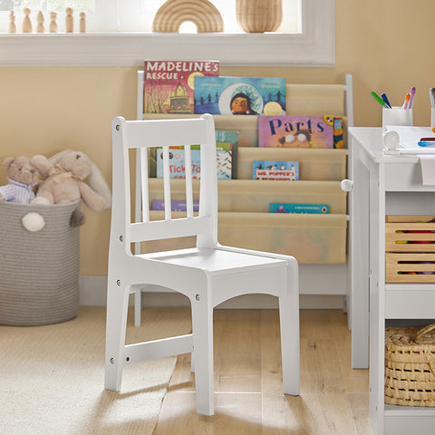 SoBuy | Kindertisch mit 1 Stuhl | Kindersitzgruppe | Maltisch für Kinder | Weiß| KMB60-W