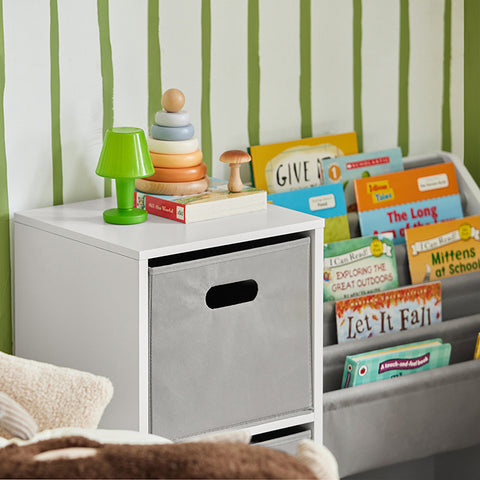 SoBuy | Kinderregal | Spielzeugregal | Bücherregal | Aufbewahrungsregal für Kinder | KMB76-W