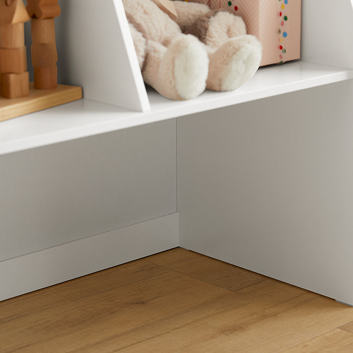 Vorverkauf | SoBuy | Kinderregal mit 1 Spielzeugtruhe | Bücherregal | Aufbewahrungsregal für Kinder | KMB83-W