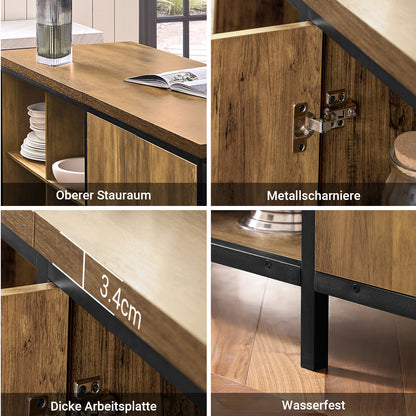 SoBuy | Kommode | Buffet | Kücheninsel | Küchenschrank | KNL01-F