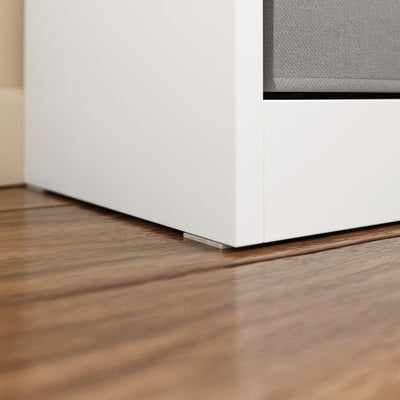 SoBuy | Kleiderständer | Kleiderschrank Weiß schmal mit Kleiderstange | White | KSB02-W