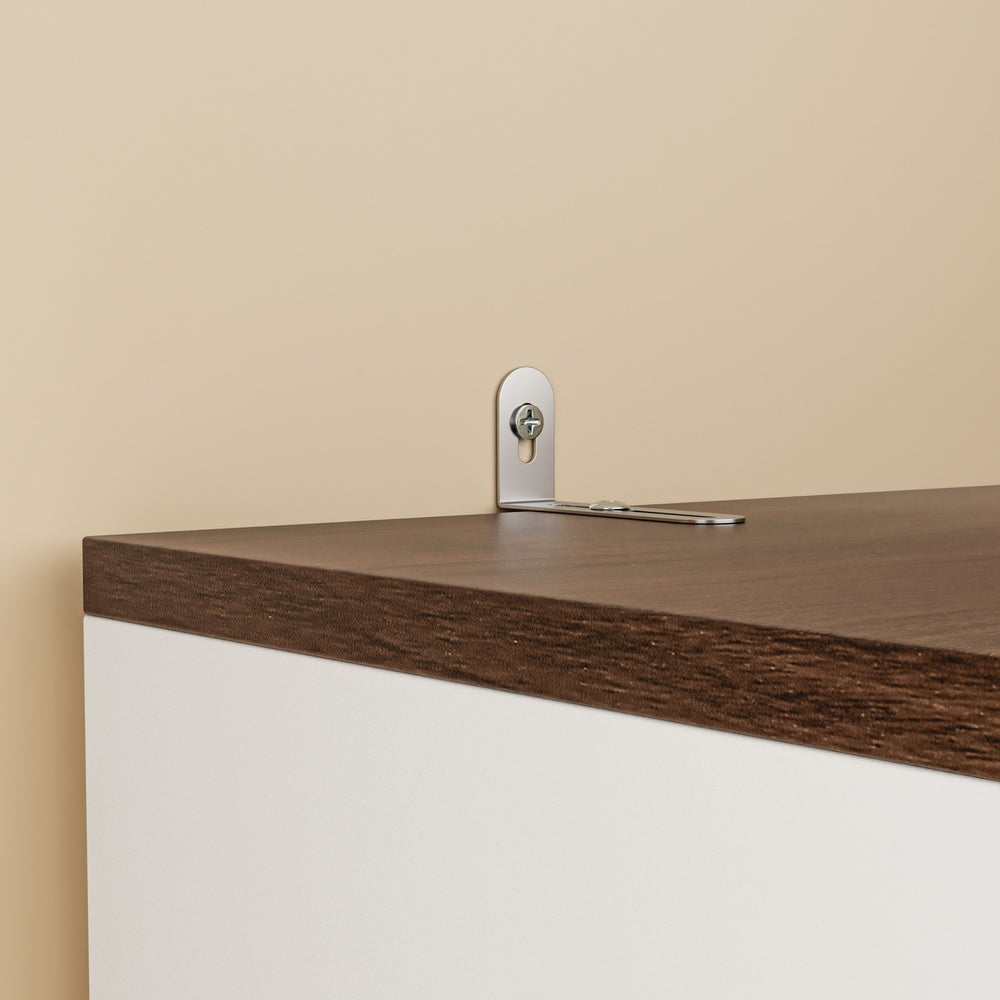 SoBuy | Kleiderständer | Kleiderschrank schmal mit 2 Drehtüren | White | 45×55×187 cm | KSB03-W