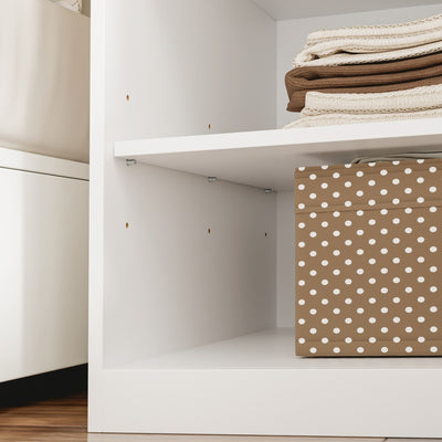 SoBuy | Kleiderständer | Kleiderschrank schmal mit 2 Drehtüren | White | 45×55×187 cm | KSB03-W