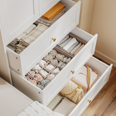 SoBuy | Kleiderständer | Kleiderschrank Weiß Schmal (70cm) Drehtürenschrank mit 3 | White | KSB04-W