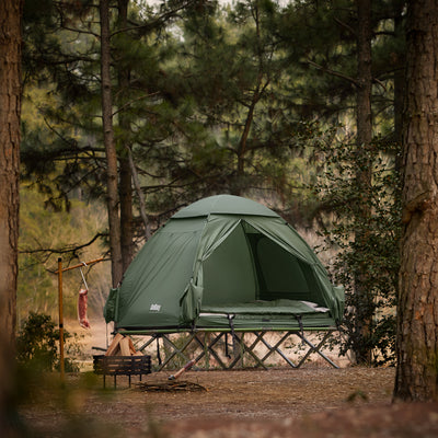 2er zelt leicht SoBuy Campingzelt 7in1 Zelt 2 Personen Outdoor Feldbett Einzelzelt Grün 193x188x145cm OGS32-L-GR – SoBuy.de
