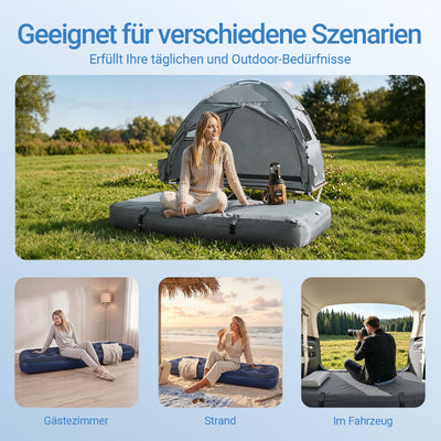 SoBuy | Feldbett 1 Person 191x22x76cm für Campingzelt Outdoor | Grau OGS32-II-HG-P01