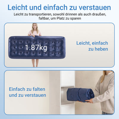 SoBuy | Feldbett 1 Person 191x22x76cm für Campingzelt Outdoor | Grau OGS32-II-HG-P01