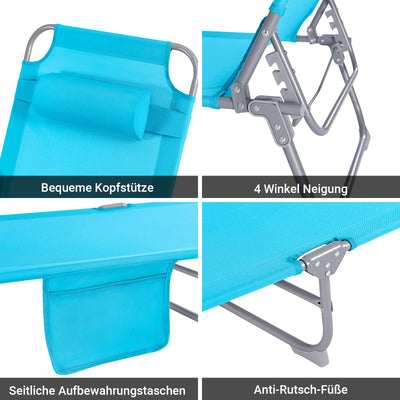 SoBuy | Gartenliege | Sonnenliege klappbar