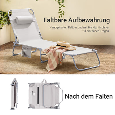 SoBuy | 2-er Set Gartenliege | Sonnenliege klappbar