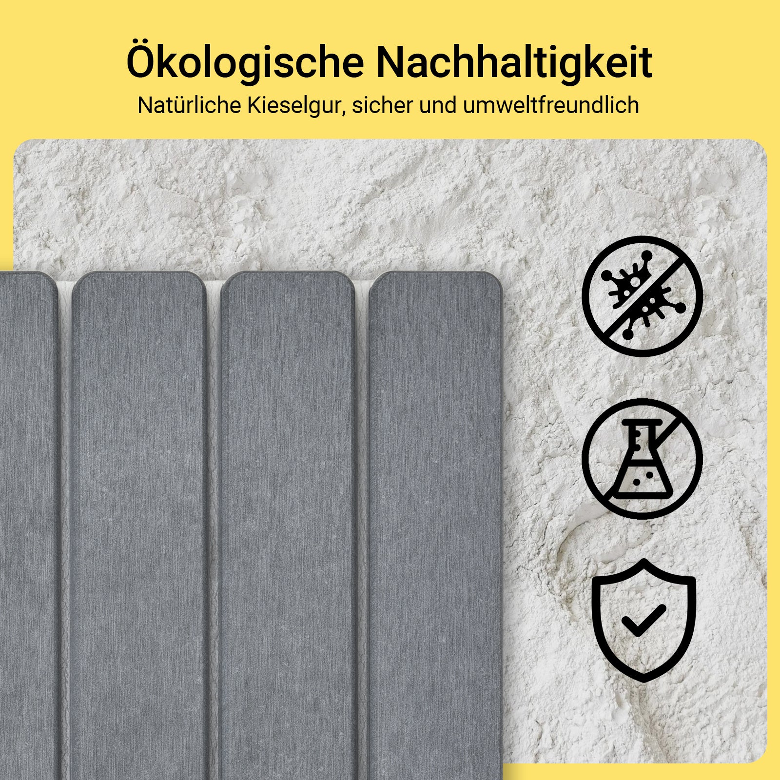 SoBuy | Stein Badematte super saugfähig rutschfest leicht zu reinigen Grau | 59x39cm | SDA10-HG