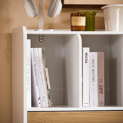 aufbewahrung regal schubladen SoBuy | Bücherregal mit Schubladen | Aufbewahrungsregal