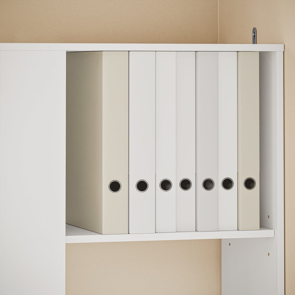 SoBuy Bücherregal Schmal für Nische & kleine Räume Weiß 28×50×170 cm STR15-W