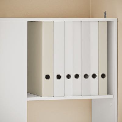 SoBuy Bücherregal Schmal für Nische & kleine Räume Weiß 28×50×170 cm STR15-W